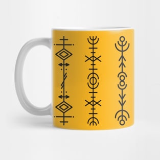 NATIVE AMERICAN SYMBOLS DESIGN RETRO ABSTRACT GEOMETRIC Mug